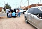 Accidente de tránsito en la esquina de 25 de Mayo y Quintana