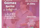 El Municipio de Coronel Rosales organiza recital de Facu Gómez a beneficio de LALCEC 
