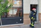 Bomberos Voluntarios acudieron al principio de incendio en un local comercial