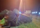 Un auto volcó en la ruta 229
