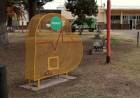 El Municipio instaló un “Eco Corazón” para colectar tapitas plásticas en el ingreso al Hospital Eva Perón