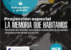 Se proyectará la película “La memoria que habitamos” en el Teatro Colón