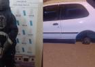 Un delincuente fue sorprendido mientras robaba la rueda de un auto