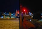 Bomberos Voluntarios acudieron al principio de incendio de un auto