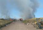 Incendio de gran magnitud en el basural de Pehuen Co