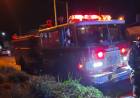 Bomberos Voluntarios tuvieron que rescatar a un patrullero encajado en Villa Arias