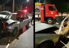 Un auto impactó de frente con un carro que se desenganchó de una camioneta