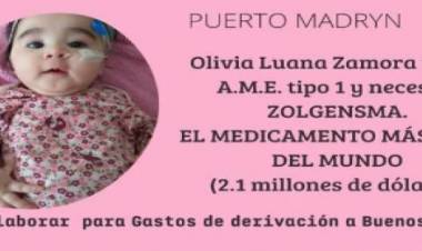 La pequeña Olivia continúa internada y aguarda por el medicamento más caro del mundo