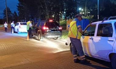 Se realizó un amplio operativo de Tránsito y Policía en zona Parque San Martín
