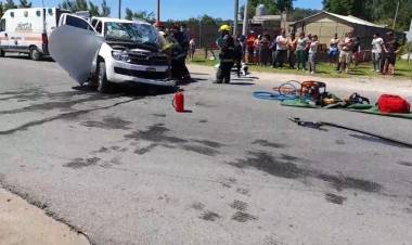 Accidente de tránsito en Ruta 229 y Río Bermejo