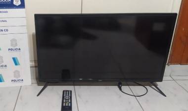 Detuvieron a un hombre que circulaba con un televisor a altas horas de la noche en Pehuen Co