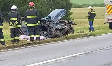 Accidente fatal en Ruta 3 altura Coronel Dorrego, una mujer fallecida