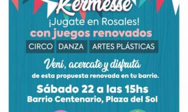 Este sábado habrá Kermesse en Barrio Centenario organizada por Rosales Municipio