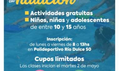 El Municipio de Coronel Rosales abre una escuela de Natación gratuita 