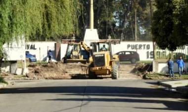 El Municipio de Coronel Rosales avanza con la obra para nuevo egreso de la BNPB por calle Urquiza