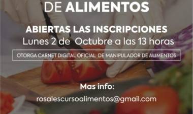 El lunes 2 de octubre abre inscripción para cursos gratuitos del Municipio de Manipulación de Alimentos