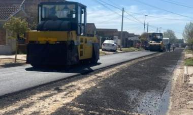 En noviembre finalizará la pavimentación de cuadras en Nueva Bahía Blanca 
