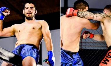Victoria del Puntaltense Mauricio Sotelo en el Circuito Argentino de MMA realizado en Capital Federal
