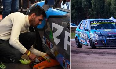 El Puntaltense Ramiro Fernández lamentablemente despidió el año con la rotura del motor de su auto