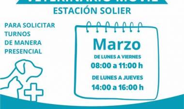 Así es el cronograma del Quirófano Veterinario Móvil por el mes de marzo 2024