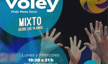 Se anunció la creación de la Escuela Municipal de Voley