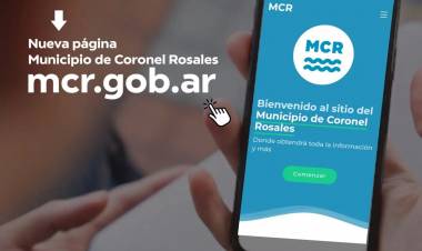 El Municipio de Coronel Rosales lanzó un nuevo sitio web