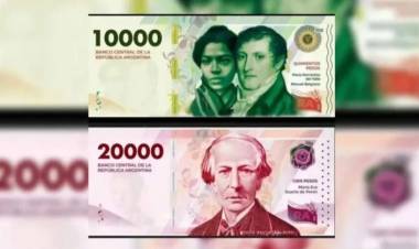 El nuevo billete de $10.000 comenzará a circular en mayo y el de $20.000 a fin de año