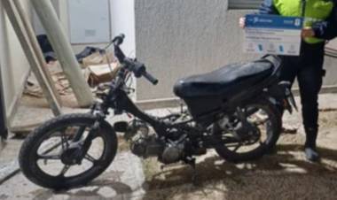 Se recuperó en Bahía Blanca una moto robada en Punta Alta