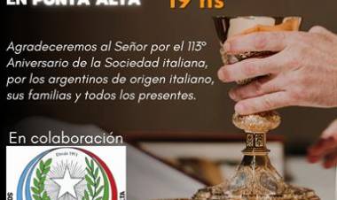 Este lunes se celebrará una misa en lengua italiana