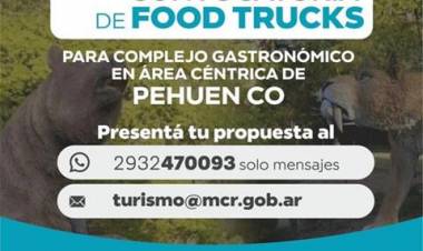 En Pehuen Co se realiza una convocatoria a Food Trucks