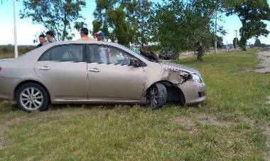 Accidente de tránsito en el camino que va hacia Arroyo Pareja