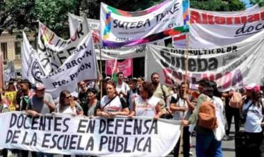 Paro Docente: SUTEBA convoca a una concentración en Plaza Belgrano de Punta Alta