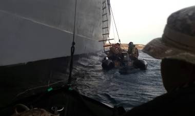 Infantes de Marina participaron de la etapa de mar