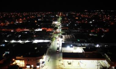 Se instaló nueva iluminación LED en calles de Ciudad Atlántida