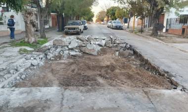 Se realizó un corte parcial calle Paso al 1200
