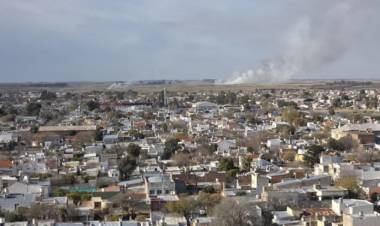 Incendio en el basural municipal ubicado a la vera de la ruta 249