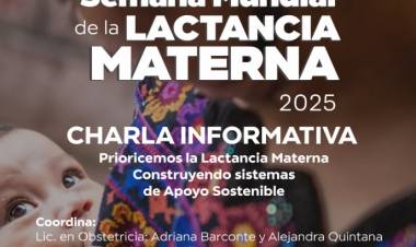 Charla informativa por la Semana Mundial de la Lactancia Materna en el Hospital Municipal