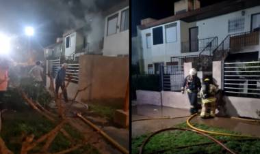 Pérdidas totales en el incendio de una vivienda en Albatros XXVII
