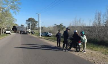 Tránsito del Municipio secuestró motos en el camino a Arroyo Pareja