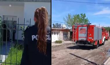 Principio de incendio en una vivienda de Villa Arias