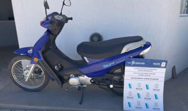 La Policía encontró una moto que había sido denunciada como robada