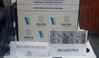 Detuvieron a tres hombres por tenencia de cocaína