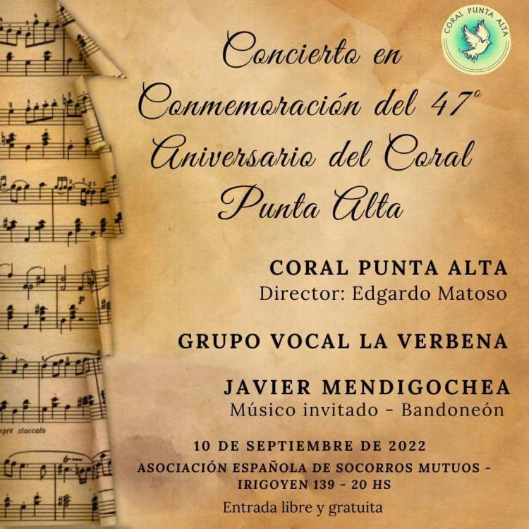 El Coral Punta Alta celebra sus 47 años