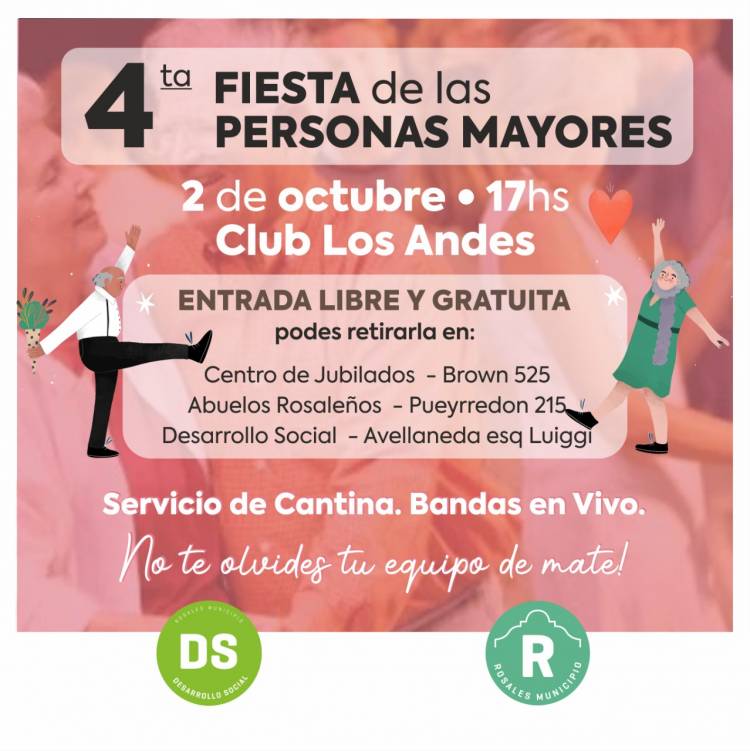El Municipio celebrará el “Día de las Personas Mayores” con entrega de reconocimientos y una fiesta 