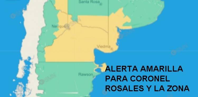 Alerta Meteorológica para la tarde de este lunes en Coronel Rosales y la zona