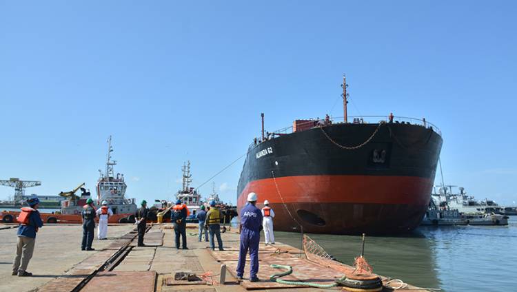 En Puerto Belgrano finalizaron los trabajos en el buque “Alianza G2”