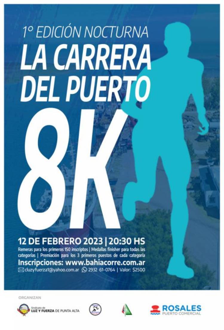 Puerto Rosales: Comenzó la inscripción de los 8K nocturnos