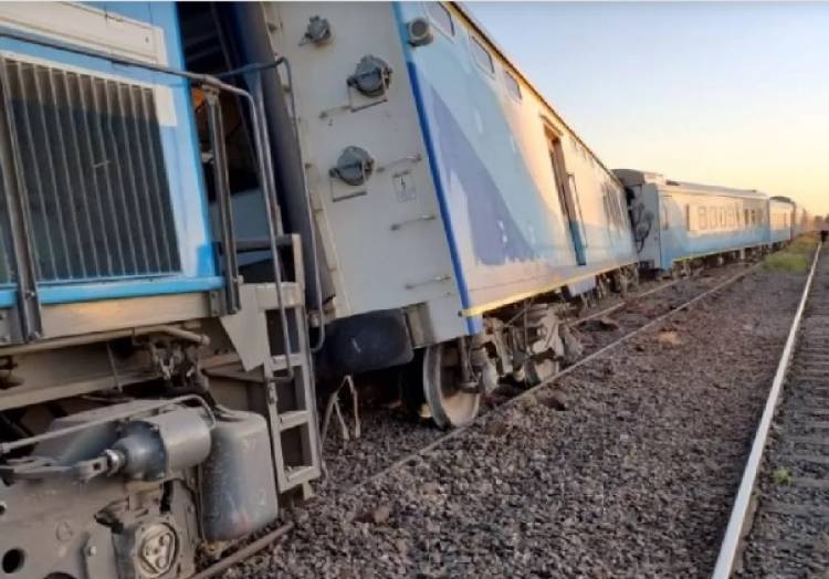 Descarriló en Olavarría el tren que venía de Capital Federal hacia Bahía Blanca