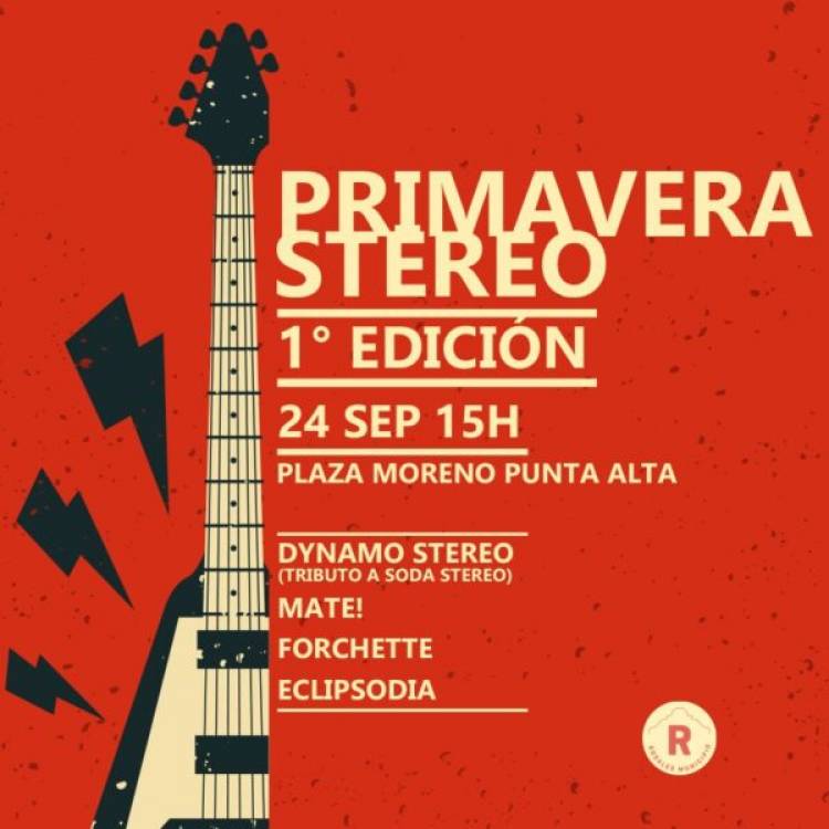 El Municipio de Coronel Rosales organiza la 1° edición de “Primavera Stereo” en Plaza Moreno