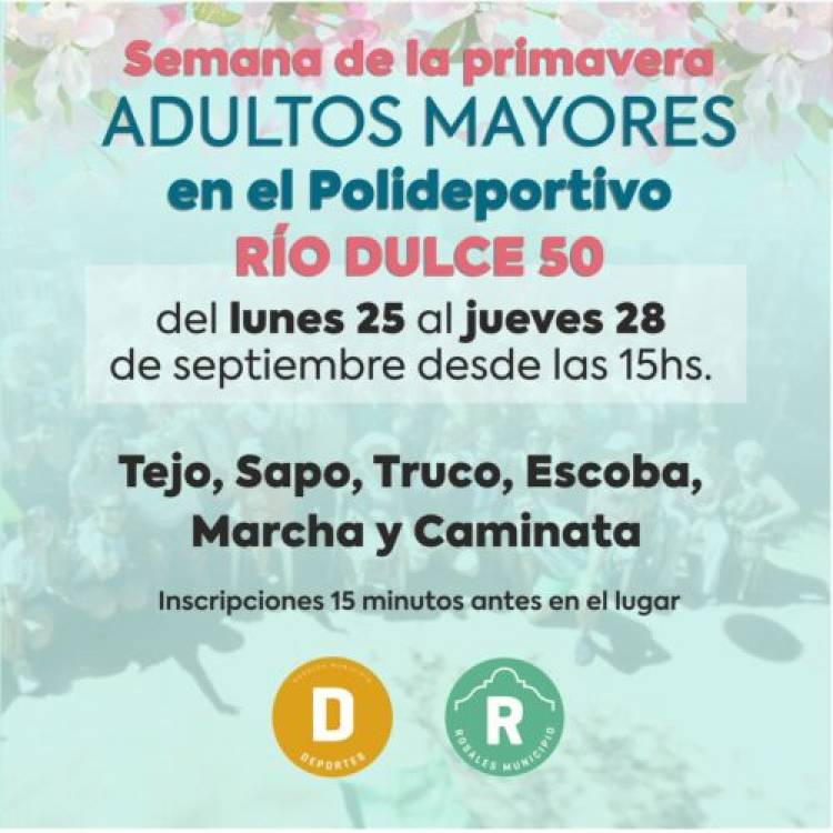 El Municipio programa actividades para celebrar la primavera con los adultos mayores en el Poli 